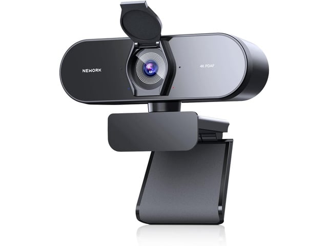 4K Webcam for PC - Ultra 4K HD, PDAF & CDAF Autofocus, 79°FOV, Dual Mics