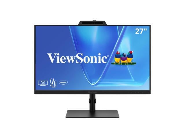 ViewSonic VG2741V 27 Inch 1080p IPS Video Conferencing Monitor with Integrated Windows Hello Certified IR 5MP Webcam, Built-in Microphone, Advanced...