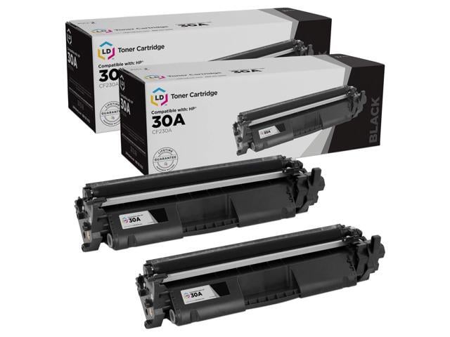 HP LD Products Compatible Replacements for HP 30A CF230A 30X CF230X Toner Cartridge (Black, 2-Pack) for use in HP Laserjet Pro: M203d, M203dn, M203dw,...