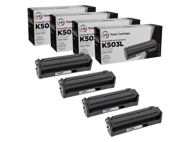 Samsung LD Compatible Toner Cartridge Replacement for Samsung K503L CLT-K503L High Yield (Black, 4-Pack) Compatible with ProXpress C3010DW C3060FW MFP