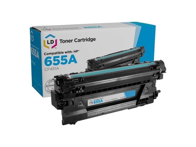 HP LD Compatible 655A CF451A Cyan Laser Toner Cartridge for HP M652 M653d M681 M682