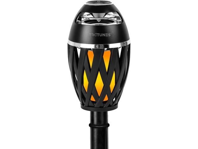 Limitless Innovations TikiTunes Portable Bluetooth Wireless Speaker (Bundle) with Adjustable 40 Pole and Ground Stake - Black