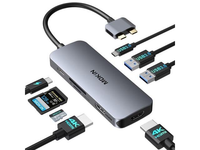 Apple Docking Station for MacBook Pro Air,USB C Docking Station Dual Monitor,Dual HDMI Adapter Hub for Mac MacBook Pro with 2 HDMI(4K @60Hz), 3 USB3.0,SD...