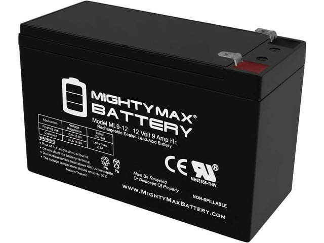 Mighty Max Battery 12V 9Ah Replacement UPS Battery for APC Back-UPS ES BE725BB