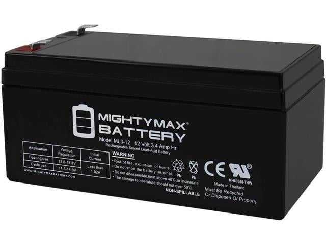 Mighty Max Battery ML3-12 - 12V 3AH Replacement Battery for APC Back-UPS ES BE350C / BE350R