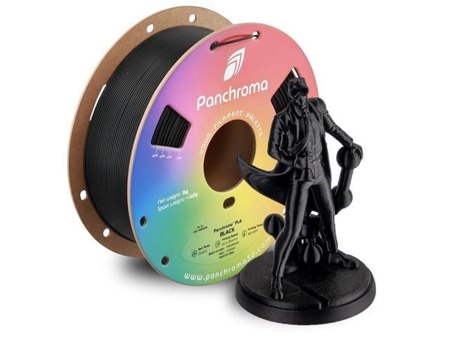 Polymaker Panchroma PLA Black 3D Printer Filament, 1.75mm, 1kg Spool, Easy to Print, High Speed Printing, Tangle Free, AMS Compatible, Perfect for...