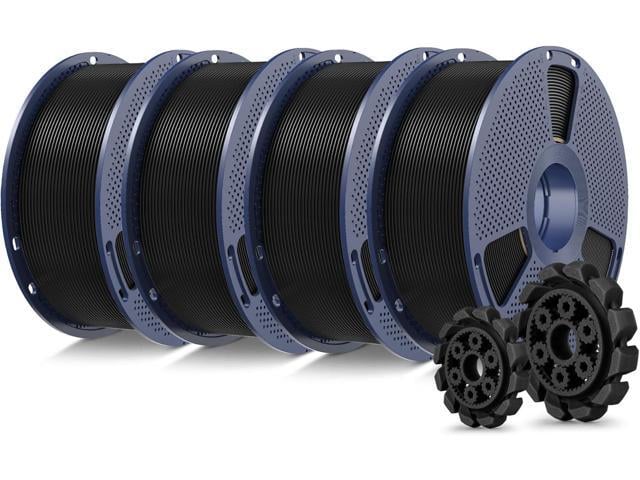 SUNLU PLA+2.0 3D Printer Filament Bundle, 4KG Upgrade PLA+ Filament 1.75mm, Tougher and Stronger, Dimensional Accuracy +/-0.02mm, 1KG per Spool, 4...