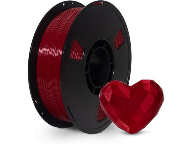 PLA Filament 1.75mm Ruby Red 1KG, Clog-Free 3D Printer Filament Dimensional Accuracy +/- 0.02mm, High Speed Printing 1kg Spool(2.2lbs) 3D Printing...