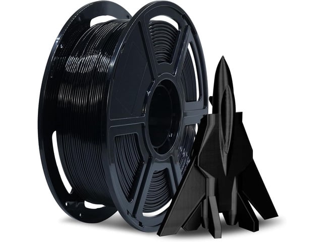 FLASHFORGE Rapid PETG Filament 1.75mm Black, Max 600mm/s High Speed Printing, 3D Printer Filament 1kg Spool, Dimensional Accuracy +/- 0.02mm, Fits...