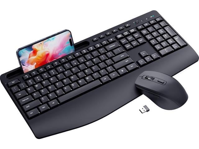 Ergonomic Wireless Keyboard and Mouse Combination