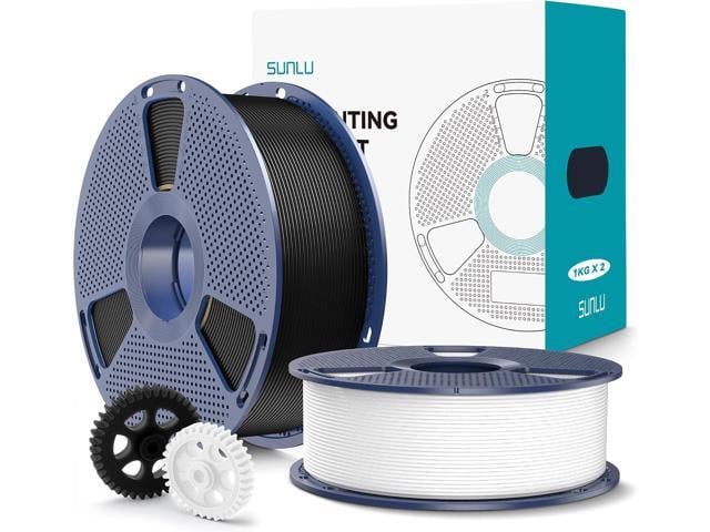SUNLU PLA+2.0 3D Printer Filament 2KG, Upgrade PLA+ Filament 1.75mm, Tougher and Stronger, Dimensional Accuracy +/-0.02mm, 1KG per Spool, 2 Pack,...