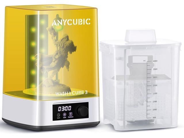 ANYCUBIC Wash and Cure Machine 3.0, 2 in 1 UV Washing and Curing Station for ANYCUBIC Photon Mono 4 2 Mars Series LCD/DLP/SLA 3D Printer Models,...