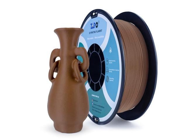 ZIRO Matte PLA Filament 1.75mm, Pure Color No-Shine 3D Printer Filament, High Toughness 3D Printing Material, Dimensional Accuracy +/- 0.03mm,...