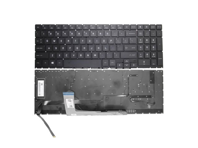 US version RGB backlit laptop keyboard compatible with Omen 15-EK, 15-EK0019NR, 15-EN, 15-EN0013DX, 15-EN0023DX, and 15-EN1013DX