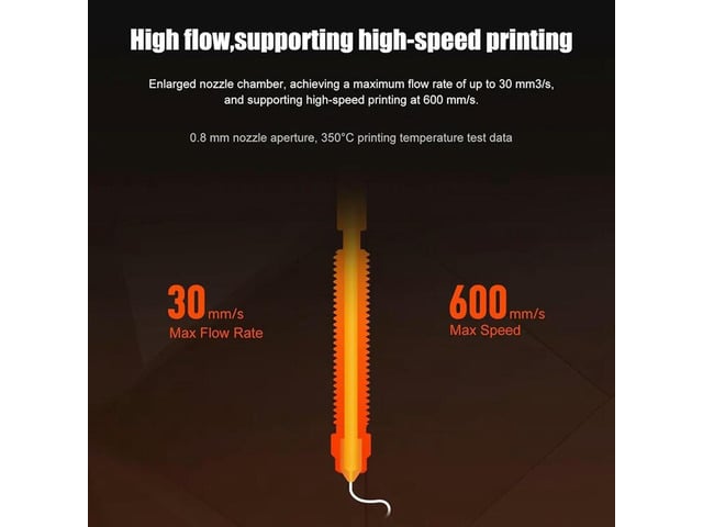 K2 Plus 3D Printer Upgrade: 3PCS Nozzles In 0.2Mm, 0.4Mm, 0.6Mm With Titanium Alloy Heat Break And Copper Alloy