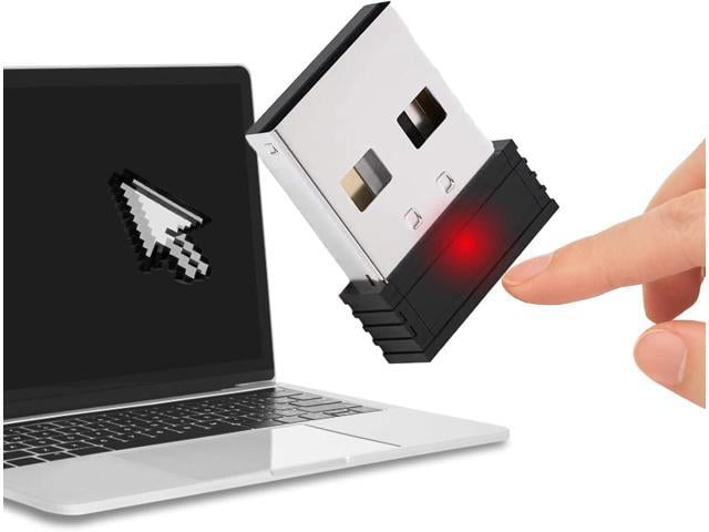Mouse Jiggler Undetectable Japan-Designed with Touch Switch, USB Mouse Mover, 1-Pixel Subtle Movement, Plug & Play, No Software