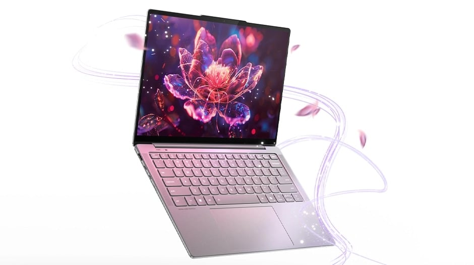 Lenovo Yoga Slim 7i Gen 10 Aura Edition (14" Intel) ¡Personalizable! Procesador Intel® Core™ Ultra 7 256V (núcleos LPE de hasta 3,70 GHz núcleos P de