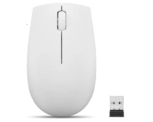 Lenovo Ratón inalámbrico compacto Lenovo 300 (gris nube) sin batería //