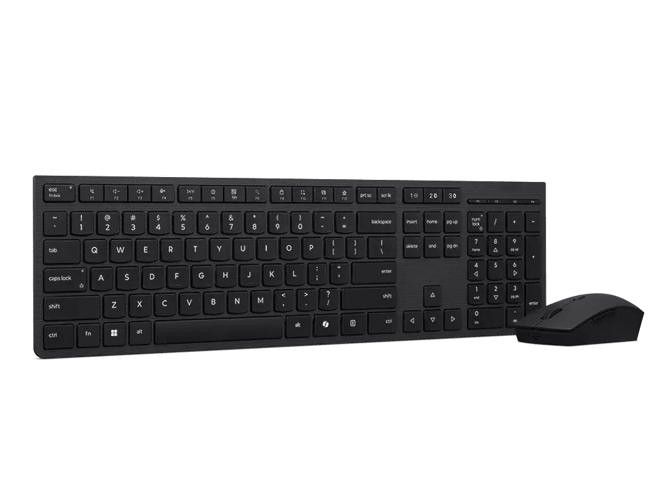 Lenovo Combo de teclado y mouse inalámbrico profesional Lenovo recargable-Español de Latinoamérica //