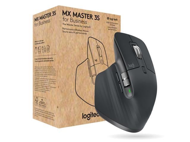 Logitech MX Master 3S for Business, Wireless Mouse with Quiet Clicks, 8K DPI, Secured Logi Bolt USB Receiver, Bluetooth, USB-C Charging, MagSpeed...