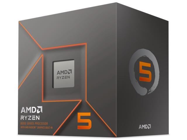 AMD Ryzen 5 8500G - Ryzen 5 8000-G Series Phoenix (Zen 4) 6-Core 3.5 GHz Socket AM5 65W AMD Radeon 740M Desktop CPU Processor - 100-100000931BOX
