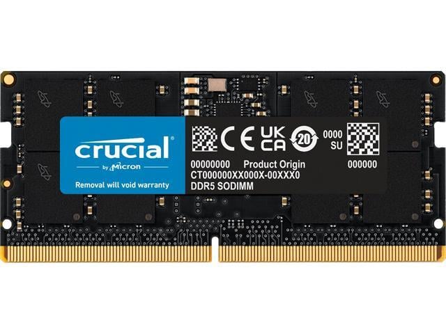 Crucial 16GB 262-Pin DDR5 SO-DIMM DDR5 5600 Laptop Memory Model CT16G56C46S5