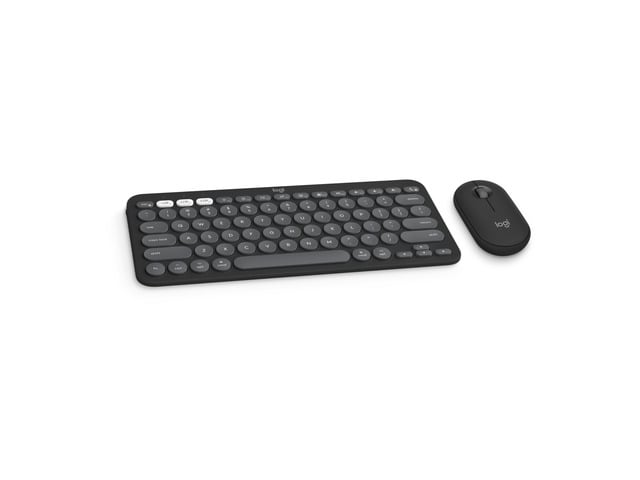 Logitech Pebble 2 Combo for Mac, Wireless Keyboard and Mouse, Slim, Quiet and Portable, Customizable, Bluetooth Mouse and Keyboard, Easy-Switch,...