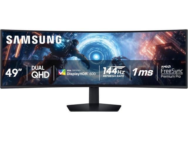 SAMSUNG Odyssey G9 LS49FG910ENXZA 49' Curved Gaming Monitor 5120 x 1440 Resolution 144Hz Refresh Rate