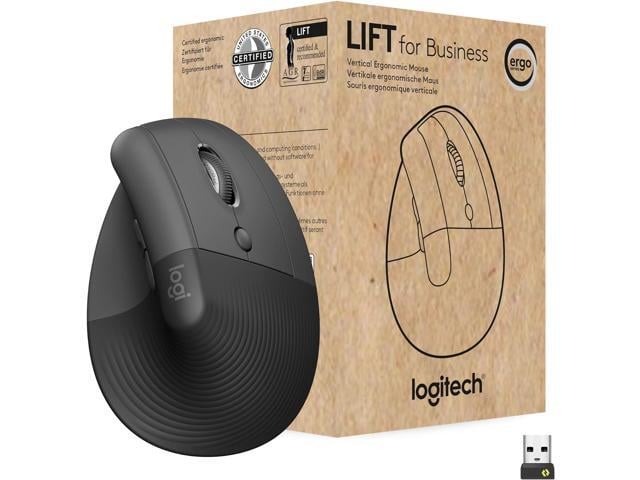Logitech Lift for Business, Vertical Ergonomic Mouse, Wireless, Bluetooth or Secured Logi Bolt USB, Quiet clicks, Globally Certified,...