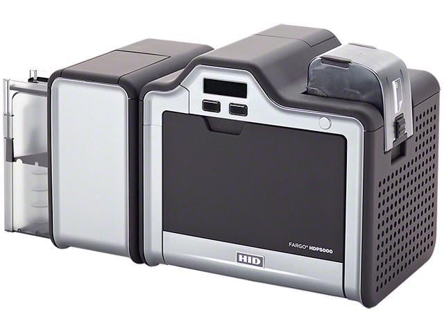 HID Fargo HDP5000 Dual-sided ID Card Printer & Encoder, HDP Dye-Sublimation / Resin Thermal Transfer, 300 dpi, USB, Ethernet - 089640