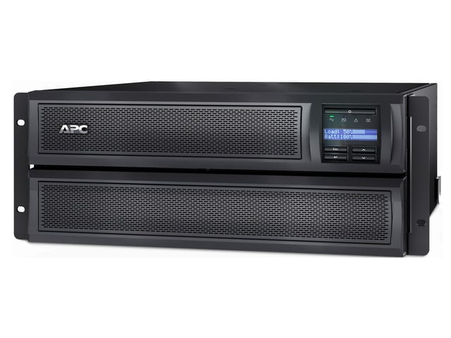 APC SMX3000LVNC UPS, 3000 VA Smart-UPS Sine Wave, Short Depth UPS Battery Backup with Extended Run Option, Network Management Card, Tower/4U Rack...
