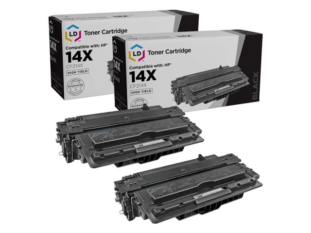 HP LD Products Remanufactured Toner Cartridge Replacement for HP 14X CF214X High Yield (Black, 2-Pack)