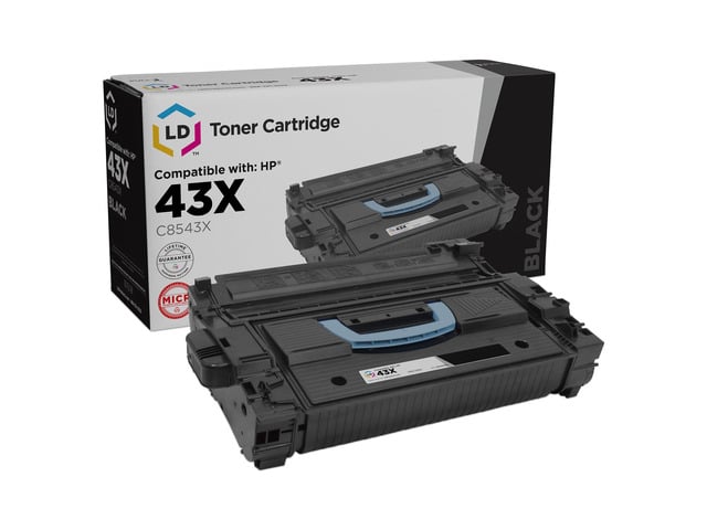 HP LD Products Remanufactured MICR Toner Cartridge Replacement for HP 43X C8543X (Black)