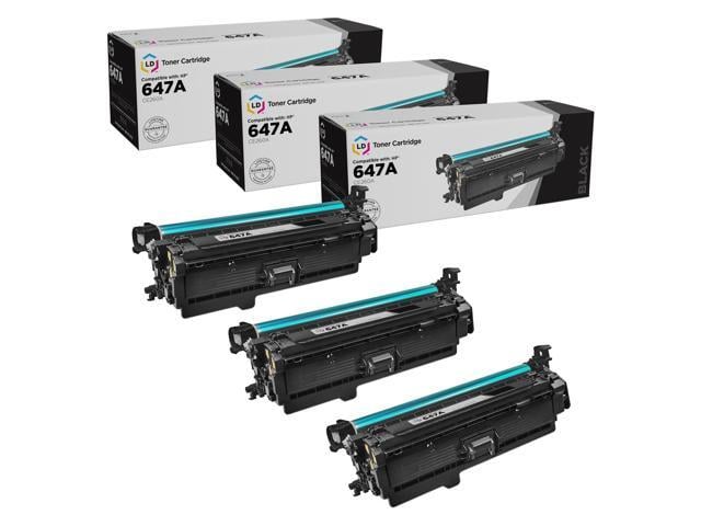 LD Products Remanufactured Toner Cartridge Replacements (Black, 3-Pack)