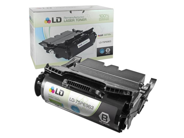 LD Remanufactured Extra HY Black Laser Toner Cartridge for IBM 75P6963 (1572 Printers)