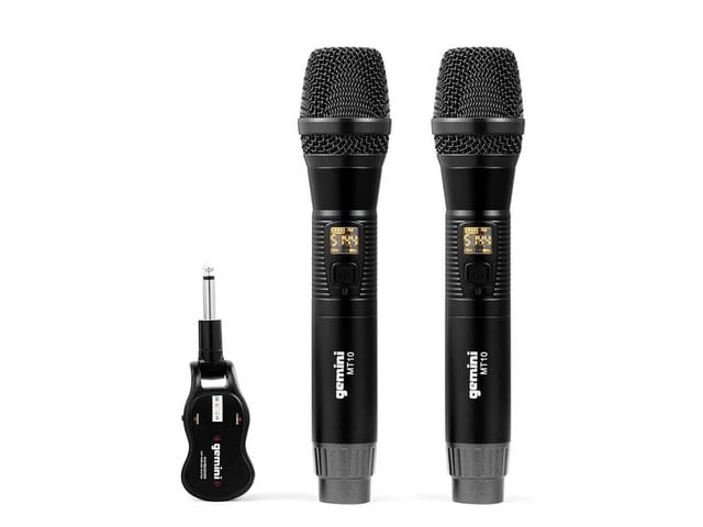 Gemini GMU200 UHF Dual Wireless Microphone System