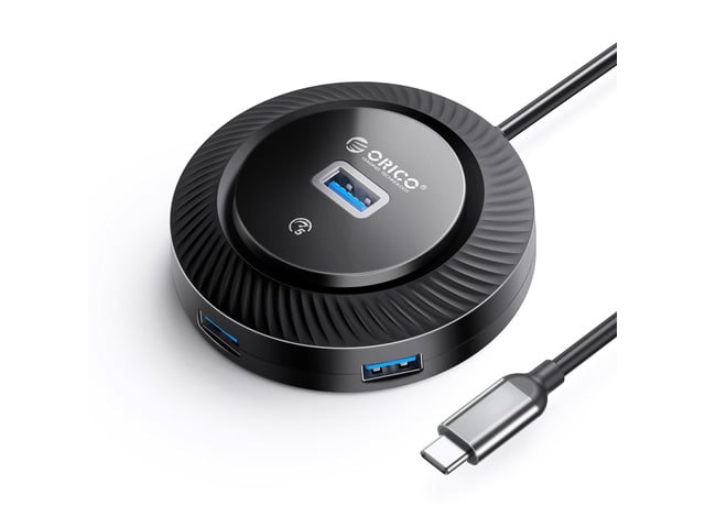 USB Hub for Latop, ORICO ABS Type C to USB Multiport Adapter with 4 USB 3.0 Ports(5Gbps), Expander for Laptop, Xbox, Flash Drive, HDD, Console,...