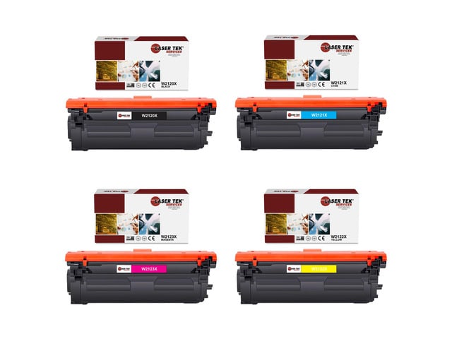 Laser Tek Services Compatible Toner Cartridge W2120X W2121X W2122X W2123X