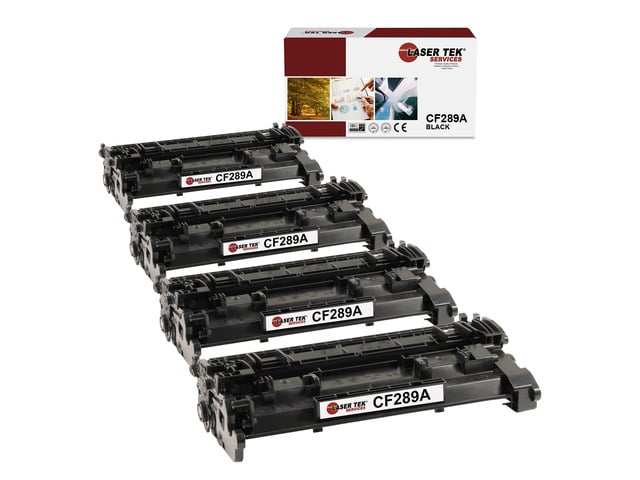 HP Laser Tek Services 89A Compatible Black Toner Cartridge for HP CF289A 4PK