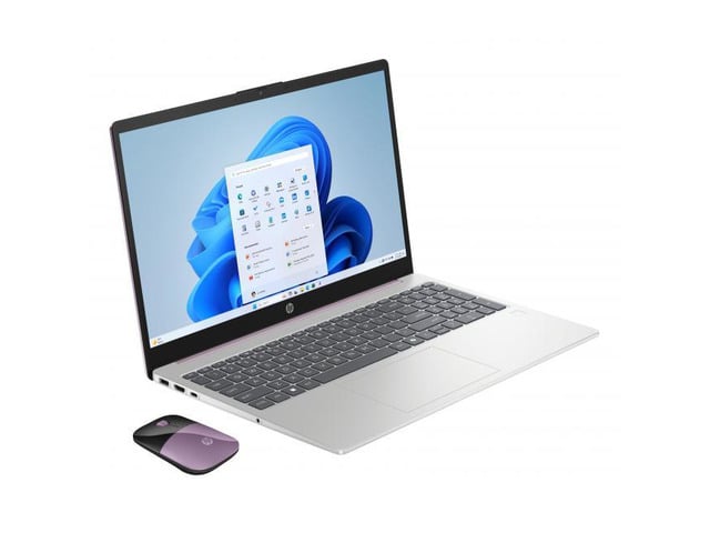 HP 15.6' HD Notebook Intel N100 4GB RAM 128GB UFS Winter Lavender + HP Wireless Mouse - Intel N100 Quad-core processor - 15.6' HD Anti-glare...