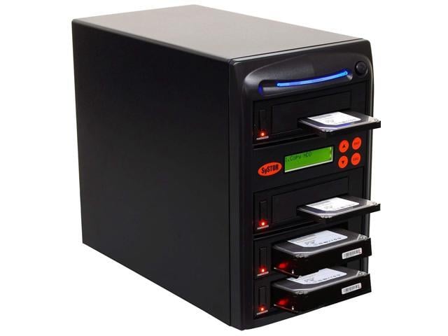Systor 1:3 SATA Hard Drive Duplicator & Sanitizer - 36GB/Min - Copy & Erase 2.5 SDD Solid State & 3.5 HDD Disks (SYS603DP) - 600MB/Sec, Dual Port...
