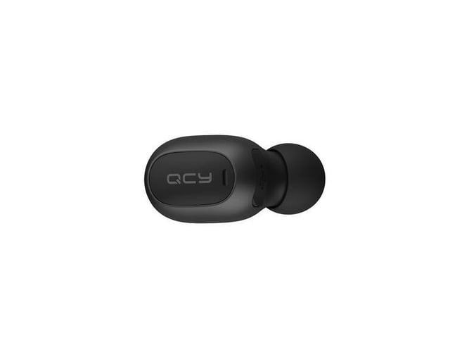 QCY qm1 mono mini Invisible earphone wireless Bluetooth 5.0 headphone noise canceling headset with microphone handsfree calls (Black)