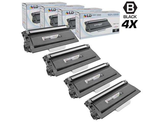 Brother LD Compatible Brother TN720 Black Toner Cartridge 4-Pack for DCP-8110DN, DCP-8155DN, HL-5450DN, HL-5470DW, MFC-8510DN, MFC-8710DW, MFC-8950DWT