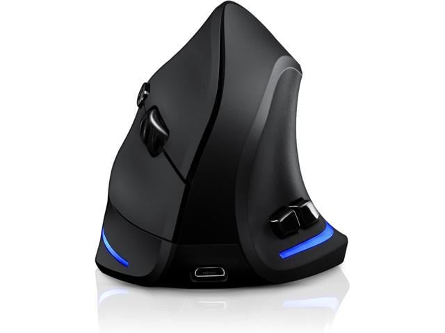 TRELC Wireless Mouse Tri-Mode (BT 5.0/3.0+2.4GHz), Ergonomic Vertical Mouses with 3 Adjustable DPI, Rechargeable Optical Wireless Mice for 3...