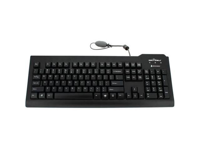 SEAL SHIELD SSKSV208UK (QWERTY ISO UK) - MEDICAL GRADE KEYBOARD, WATERPROOF/DISHWASHER SAFE, PLASTIC ST