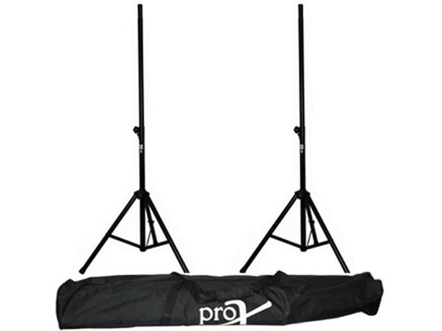 ProX T-SS26P Heavy Duty Speaker Tripod Stand with Double Carry Bag, 8', 2-Pack