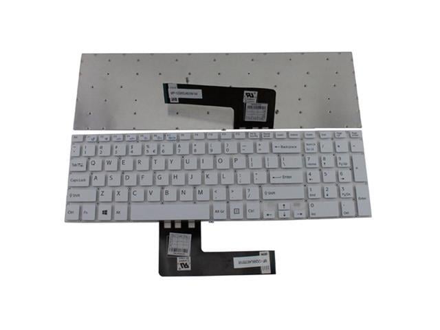 Sony New US white English Laptop Keyboard (without frame) For Sony Vaio Fit SVF152A29W SVF152C29M SVF152A29M