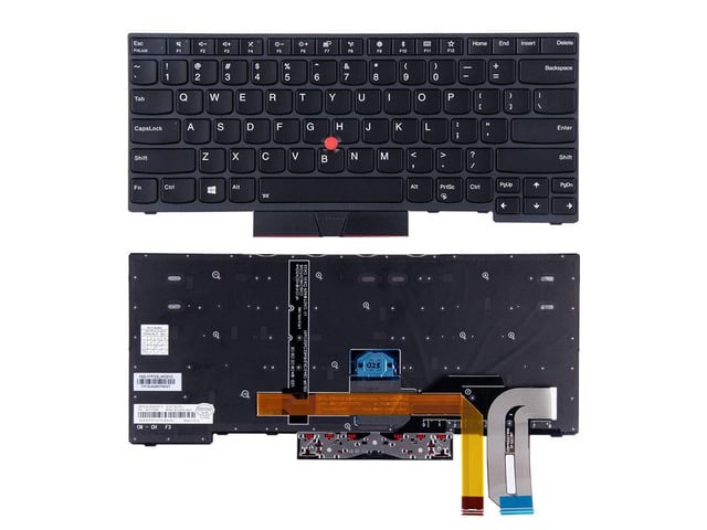 Lenovo New US Black Backlit English Keyboard Replacement for Lenovo ThinkPad X390 Type 20Q0, 20Q1 20SC, 20SD X395 Laptop Light Backlight