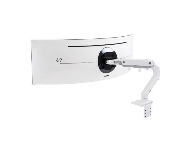 Ergotron Mounting Arm for Monitor, Curved Screen Display, LCD Display - White