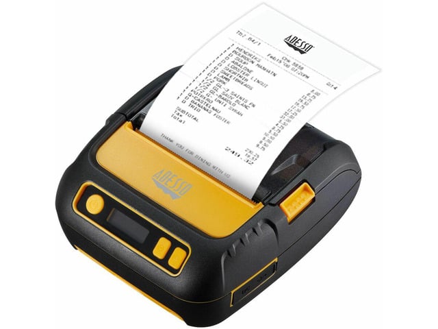Adesso 3' 80mm Portable Bluetooth Thermal Printer - High-Speed 90mm/s, Compatible with Android, iOS, Windows - Anti-Drop, Shockproof,...